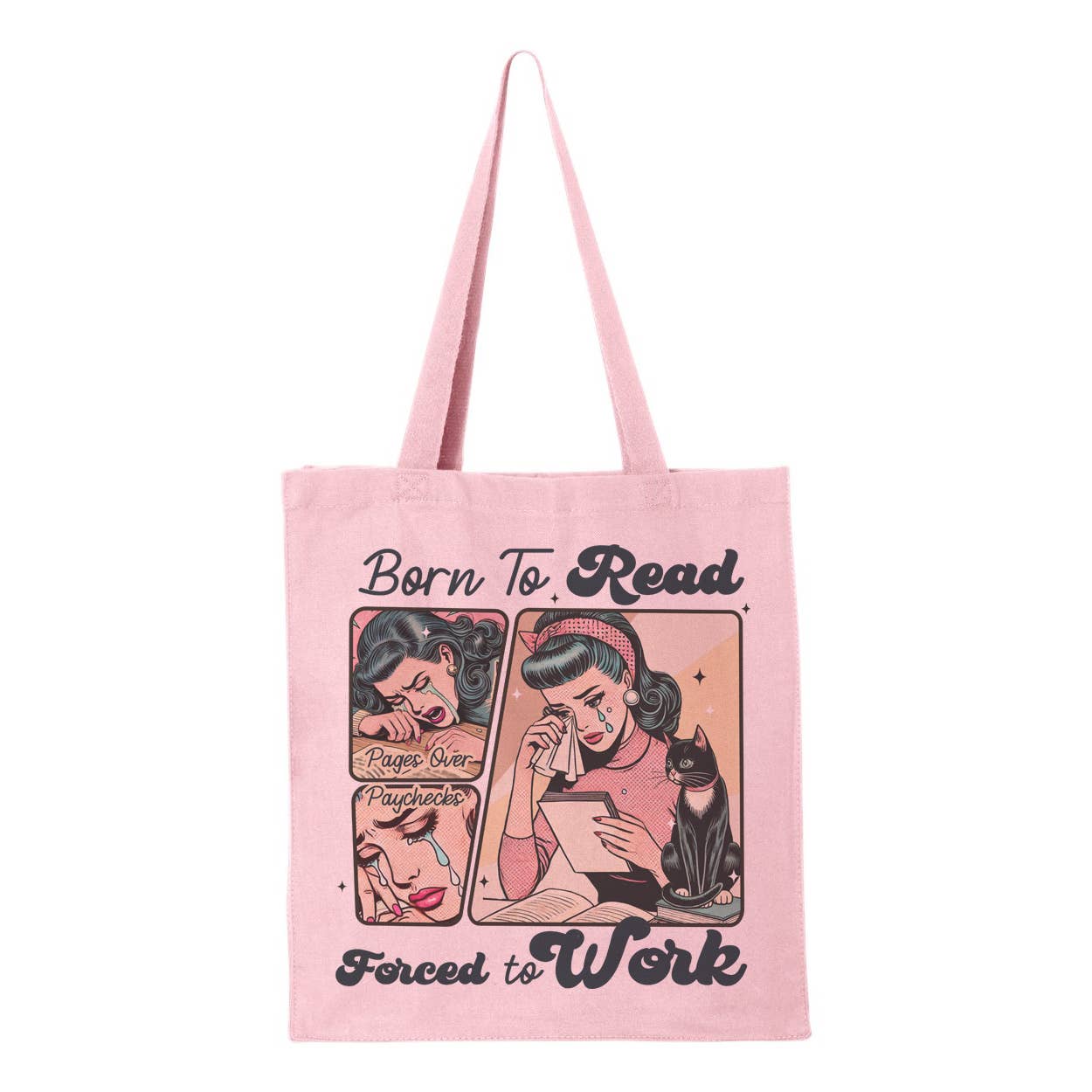 Pages Over Paychecks Tote Bag: Natural