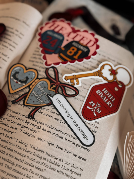 Heated Rivalry Hollander & Rozanov Hockey Romance Sticker: Standard