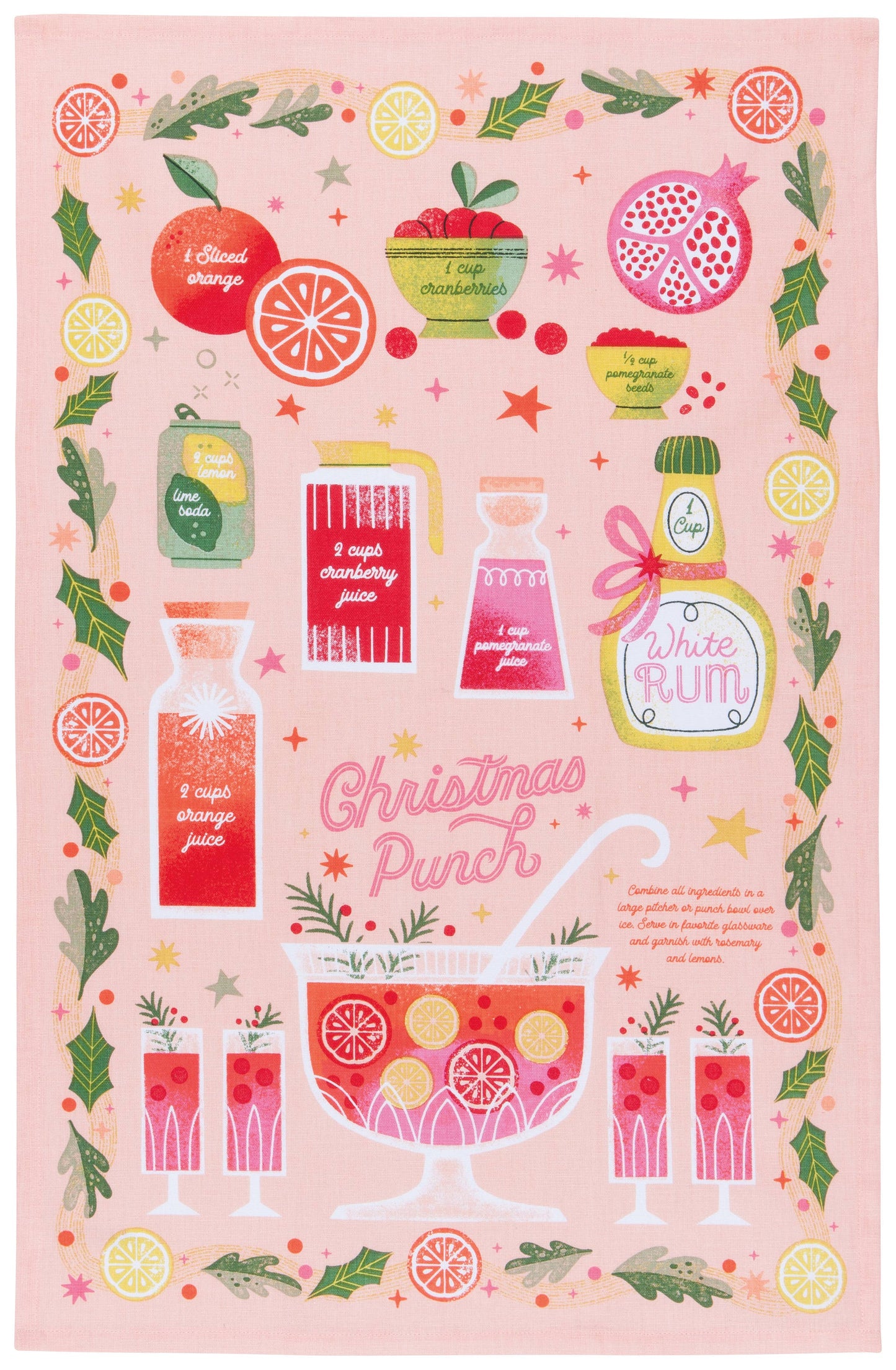 Spirits Bright Christmas Dishtowels Set of 2