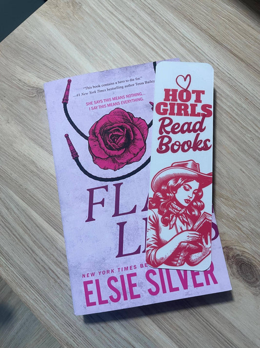Hot Girls Read Books Cowgirl Bookmark