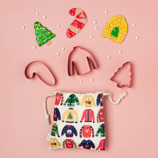 Ugly Christmas Sweater Cookie Cutters Set of 3