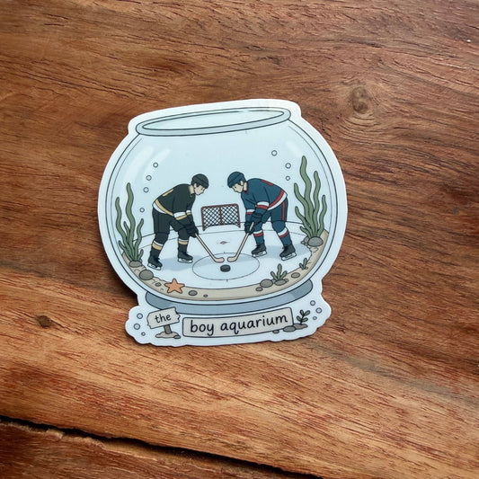 The Boy Aquarium Hockey Romance Vinyl Sticker