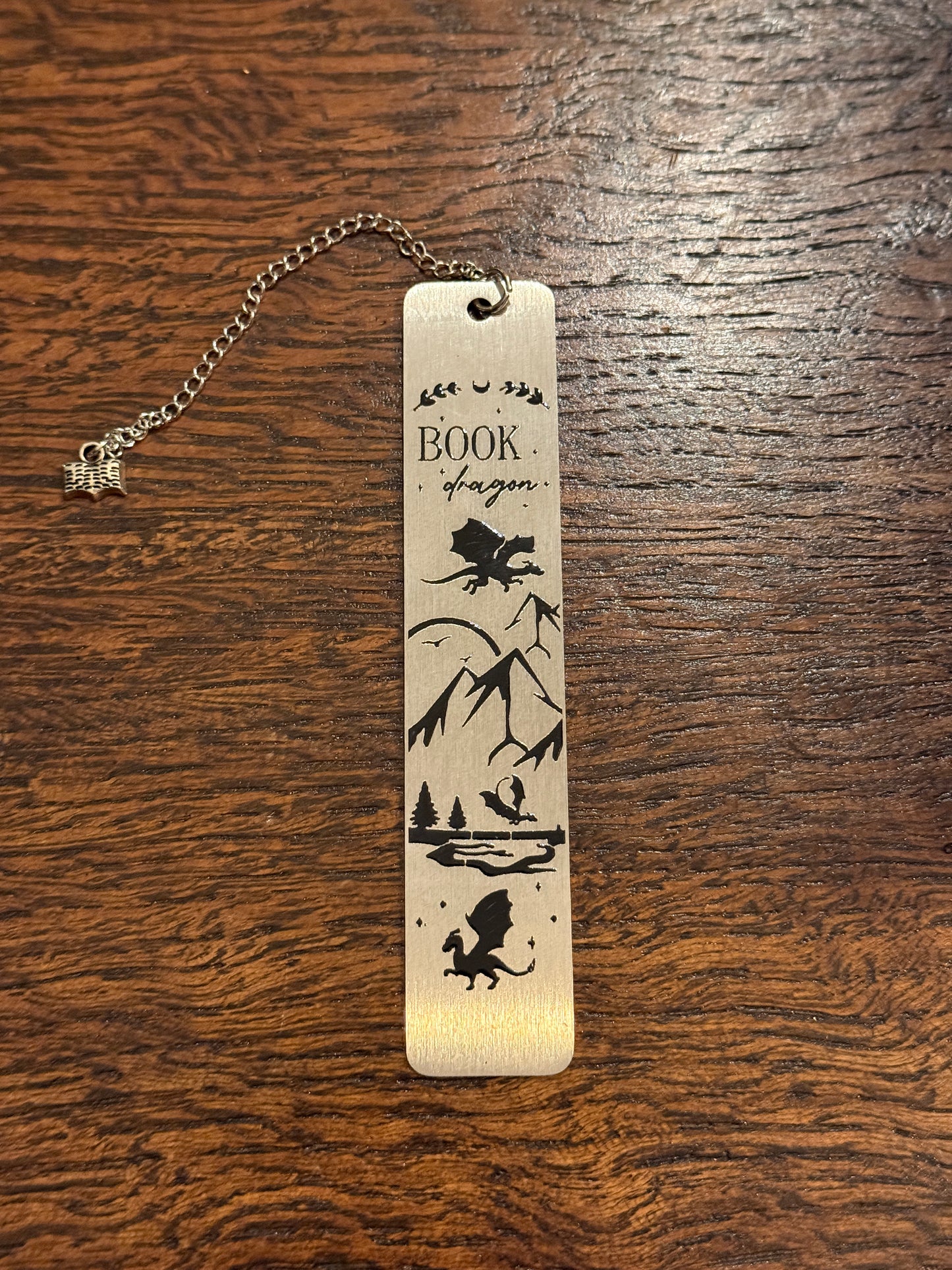 Book Dragon - Metal Bookmark