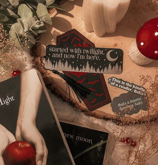 This is the Kindle of a Reader Bella Sticker: Black / Holographic Stars