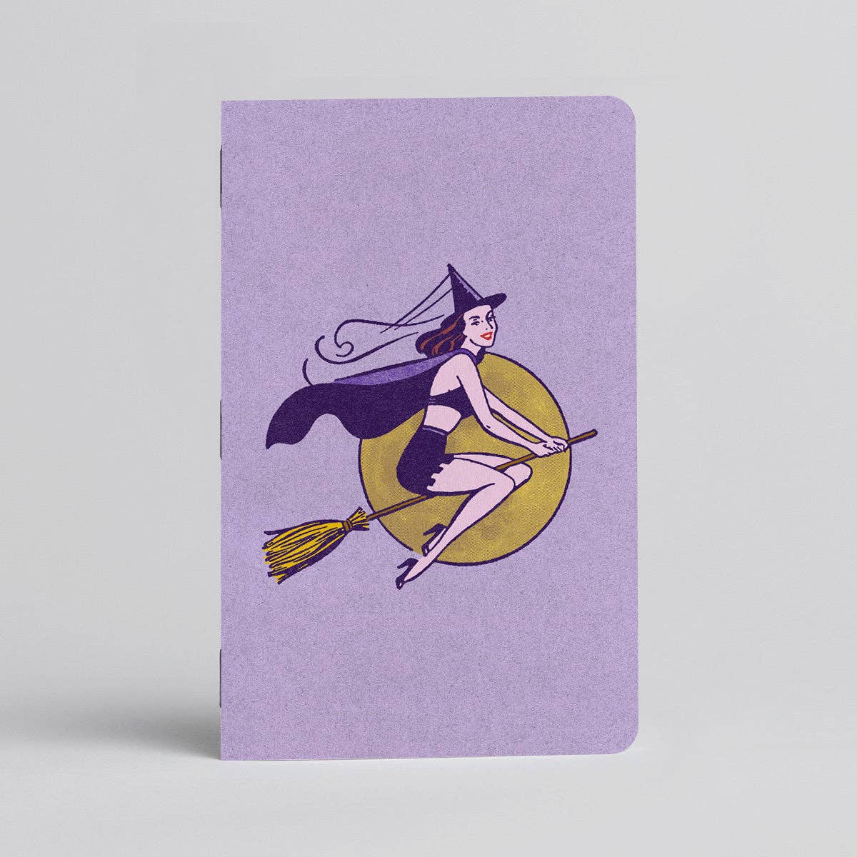 Night Owl - Notebook/Journal - Pinup cute gothic witch: Blank / 3.5 x 5.5" 2-pack