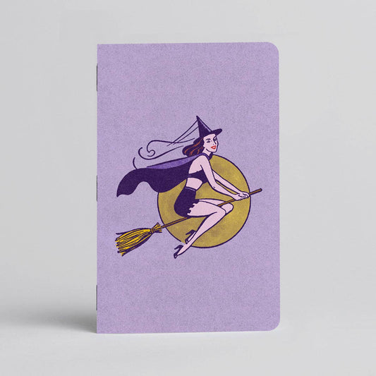 Pinup Witch - Notebook/Journal - Pinup cute gothic witch: Blank / 3.5 x 5.5" 2-pack