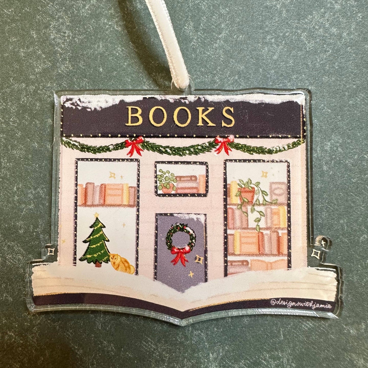 Bookstore Christmas Ornament: Individually Packaged