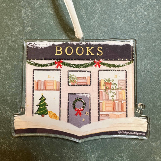 Bookstore Christmas Ornament: Individually Packaged