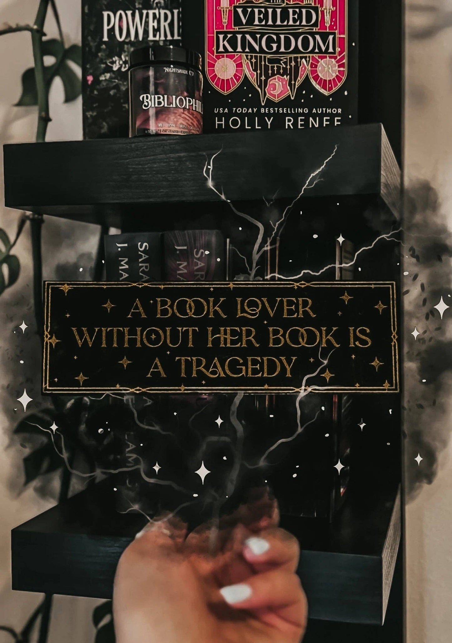 Book Lover Tragedy Foil Bookmark: Tassel