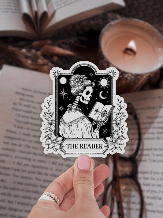 Reader Tarot Bookish Sticker: Matte WITH laminate