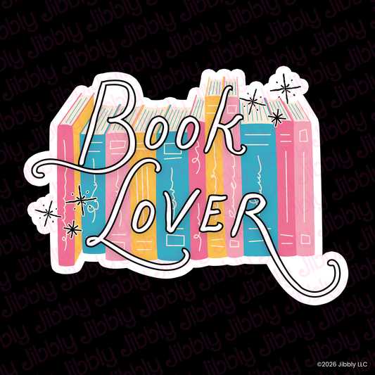 Book Lover Weatherproof Vinyl Sticker