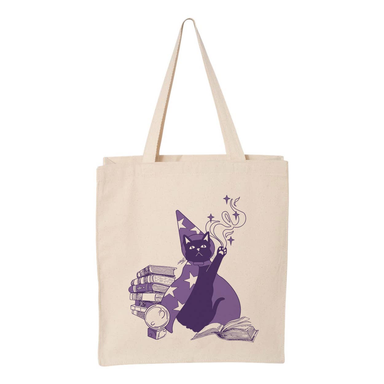 Wizard Cat Tote Bag: Pink