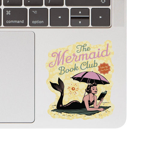 Mermaid Book Club Summertime High Quality Vinyl Sticker