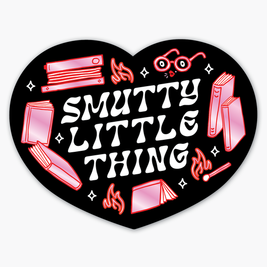 Smutty Little Thing Heart Shimmer Sticker
