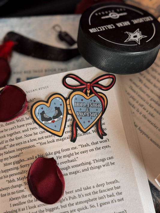 Heated Rivalry Hollander & Rozanov Hockey Romance Sticker: Standard