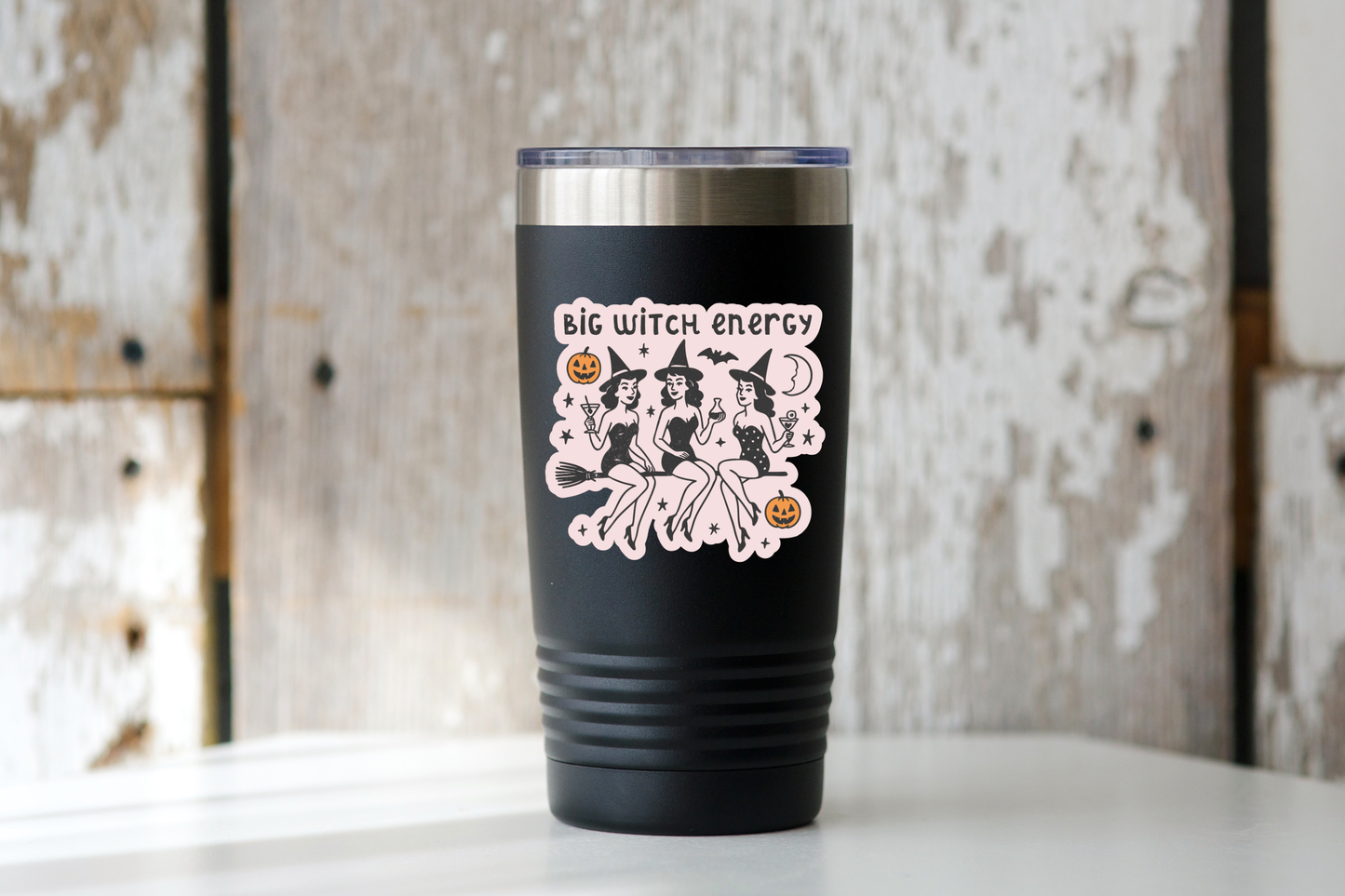 Big Witch Energy Sticker - fall, spooky, halloween, magic