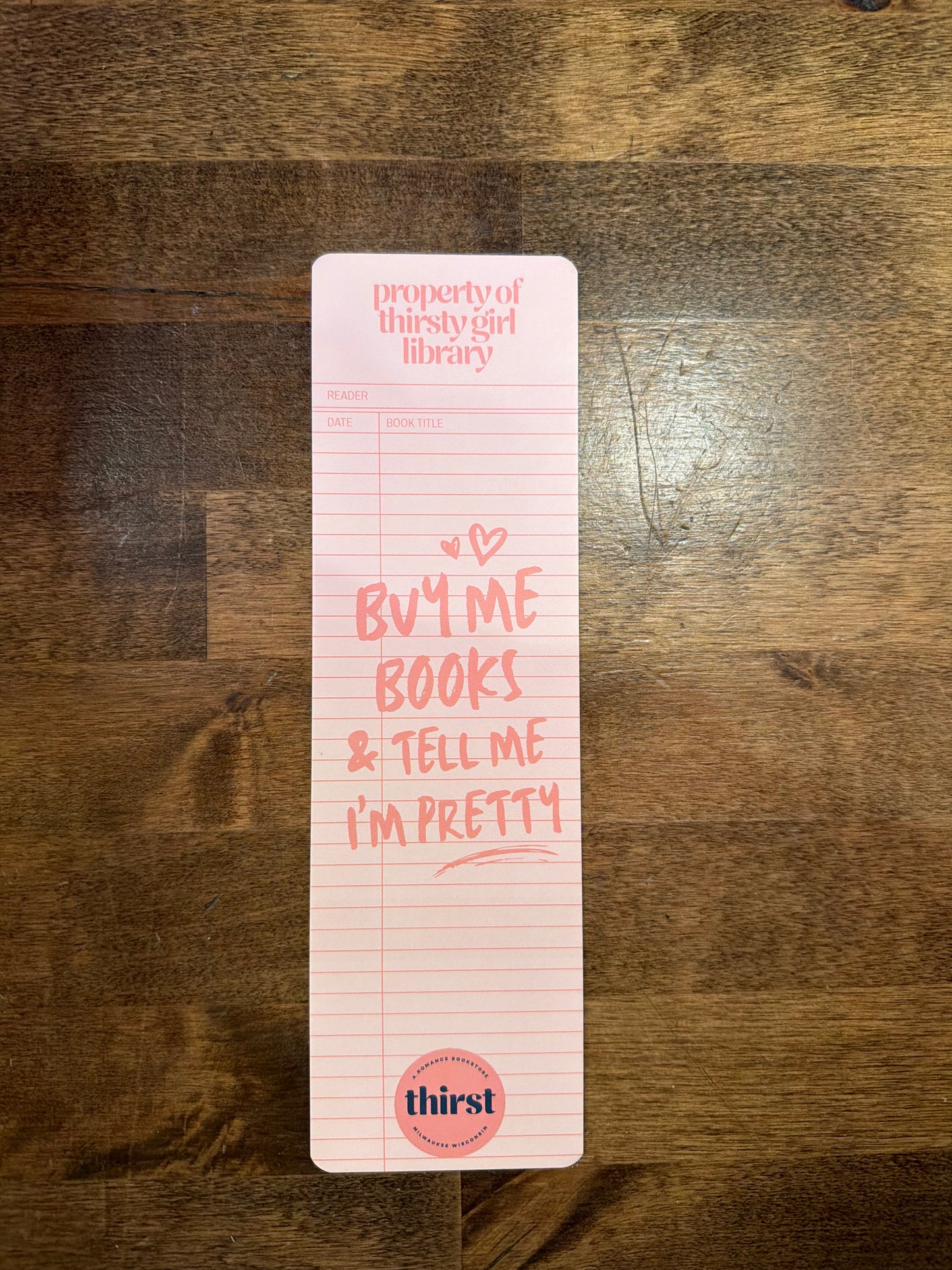 Large Thirst Bookmark