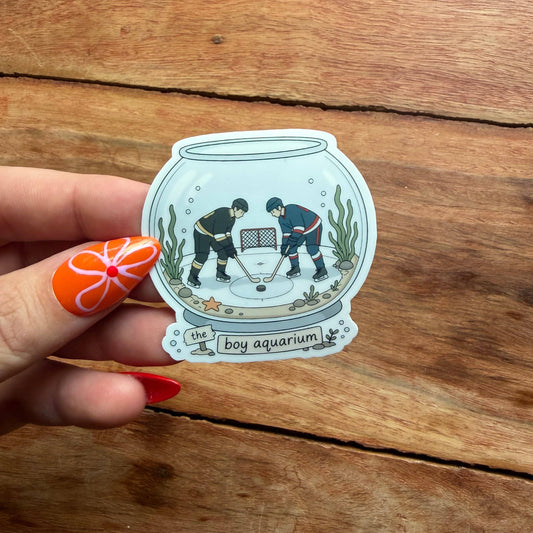 The Boy Aquarium Hockey Romance Vinyl Sticker