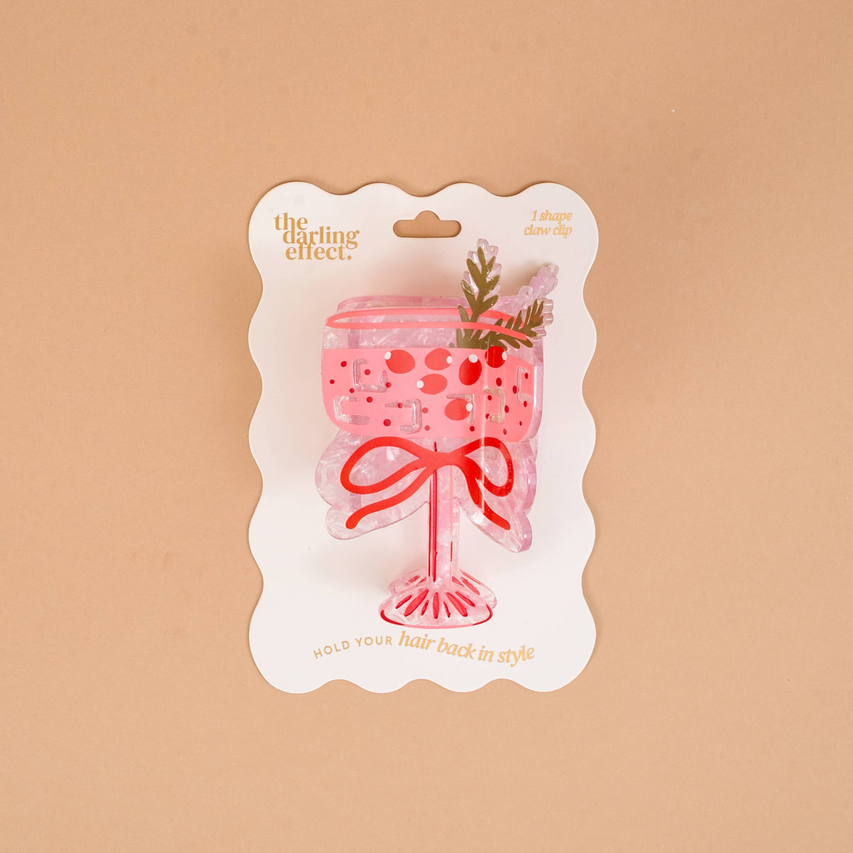 Shape Up Claw Clip-Cranberry Cosmo