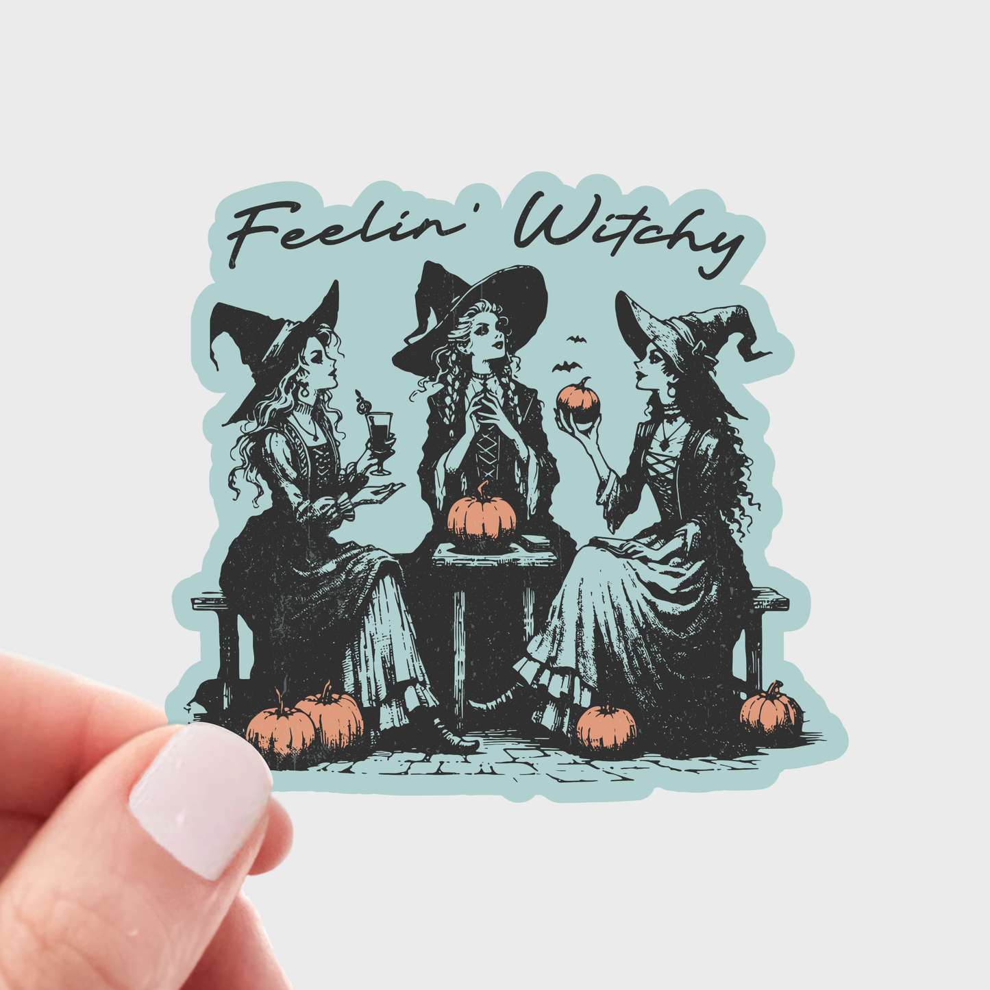 Feelin' Witchy Sticker - fall, spooky, halloween, witches