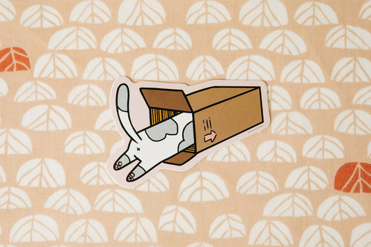 Cat Box Vinyl Decal Sticker