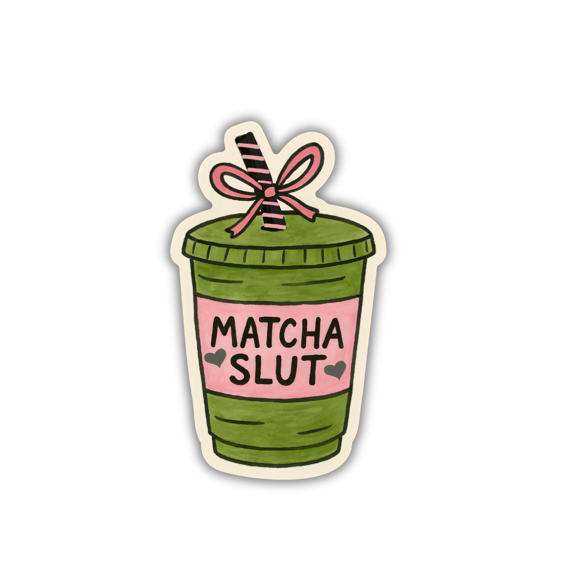Matcha Slut Sticker – Perfect for Matcha Lovers