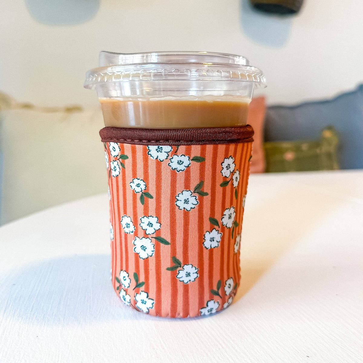 Autumn Blossom | Reusable Coffee Sleeve: Small (16-20oz)