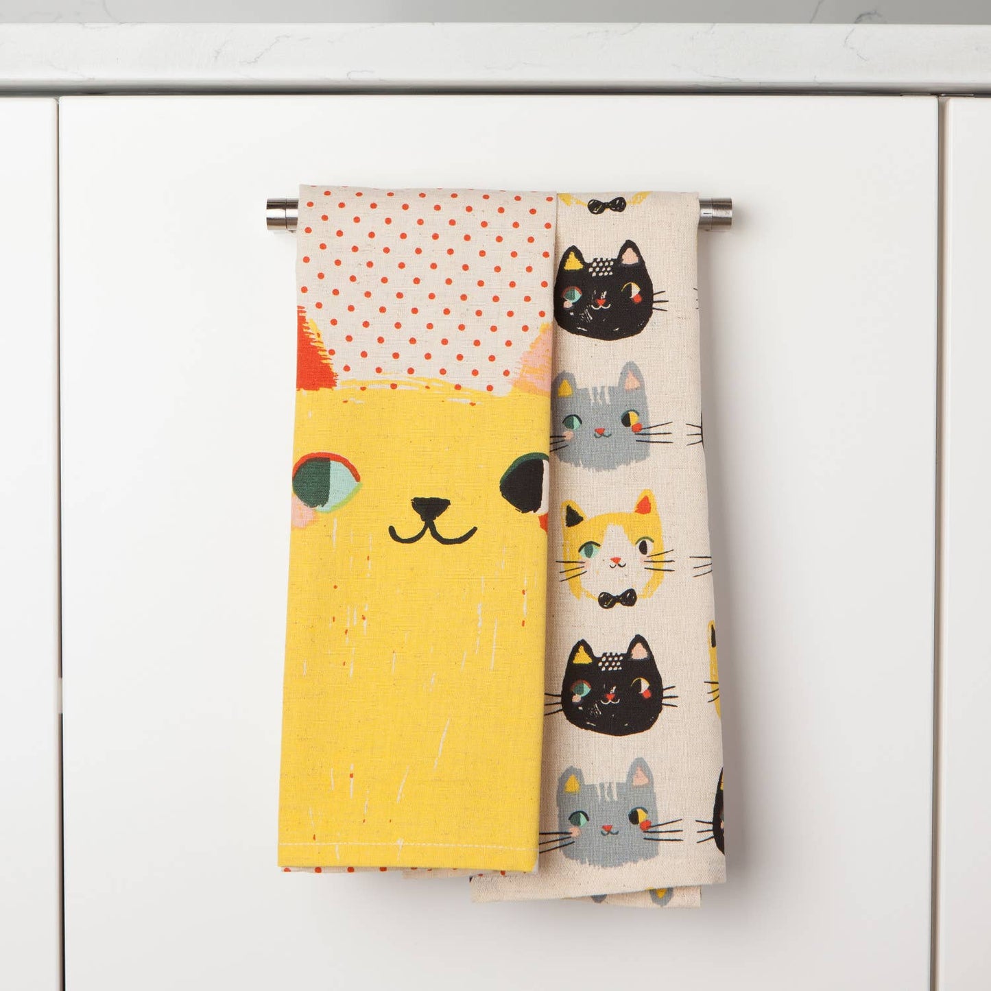 Danica Studio Meow Meow Cats Kitchen Towel Set of 2
