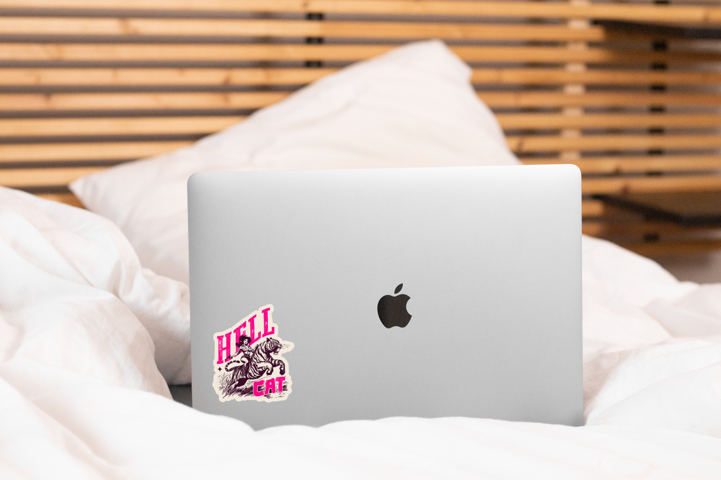 Hell Cat Sticker - cowgirl, west, feminist, tiger, yeehaw