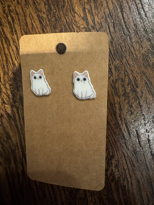 Acrylic Cat Earrings