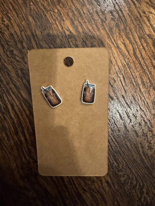 Acrylic Coffee Earrings