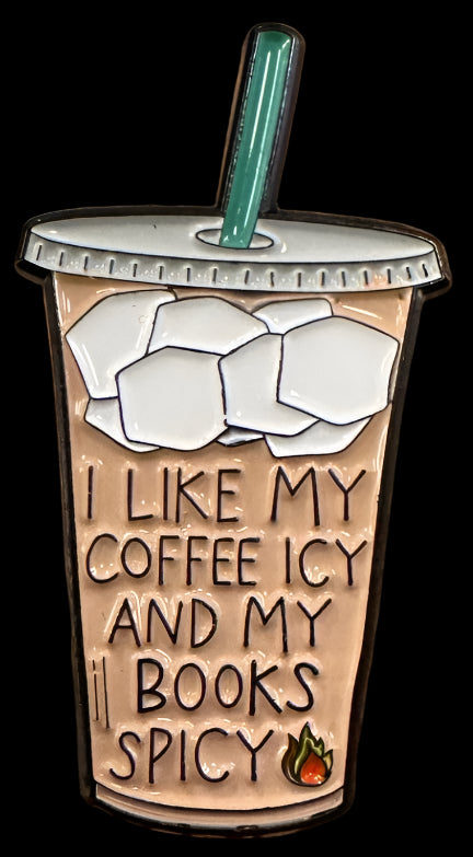 42 - Coffee Icy & Books Spicy - Pin