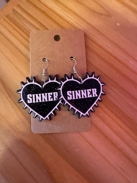 Dark Hearts Earrings