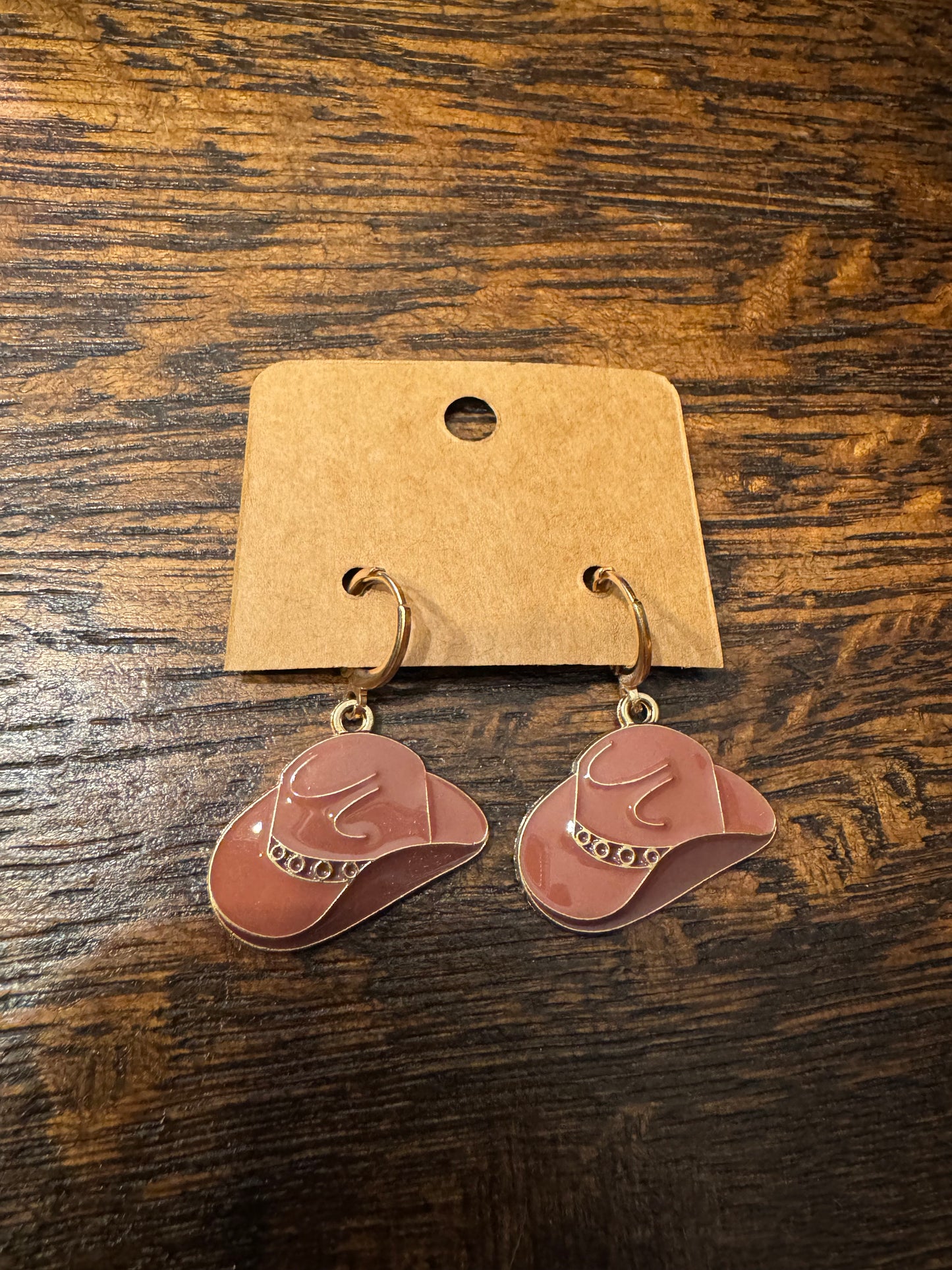Enamel Cowboy Earrings