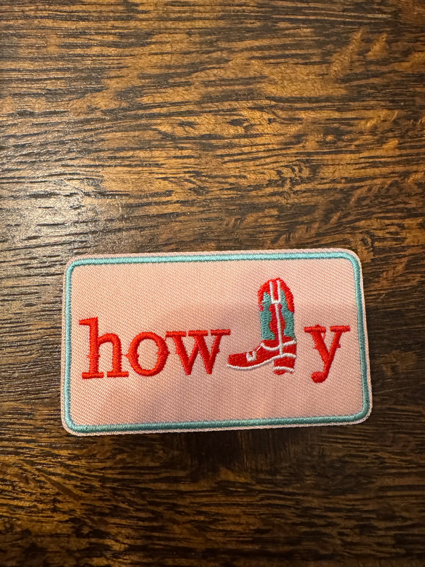 Howdy Cow Boot - Patch