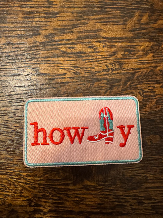 Howdy Cow Boot - Patch