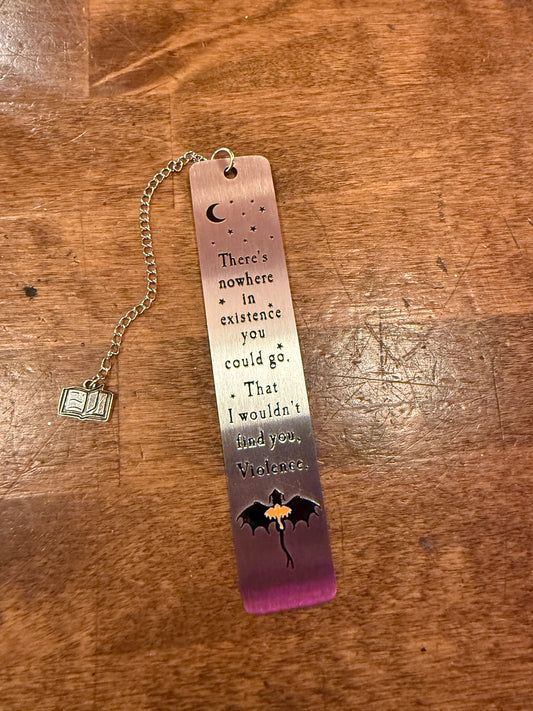 Nowhere in existence - Metal Bookmark