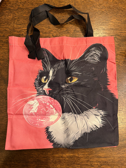 Cat Bubble Gum Tote Bag