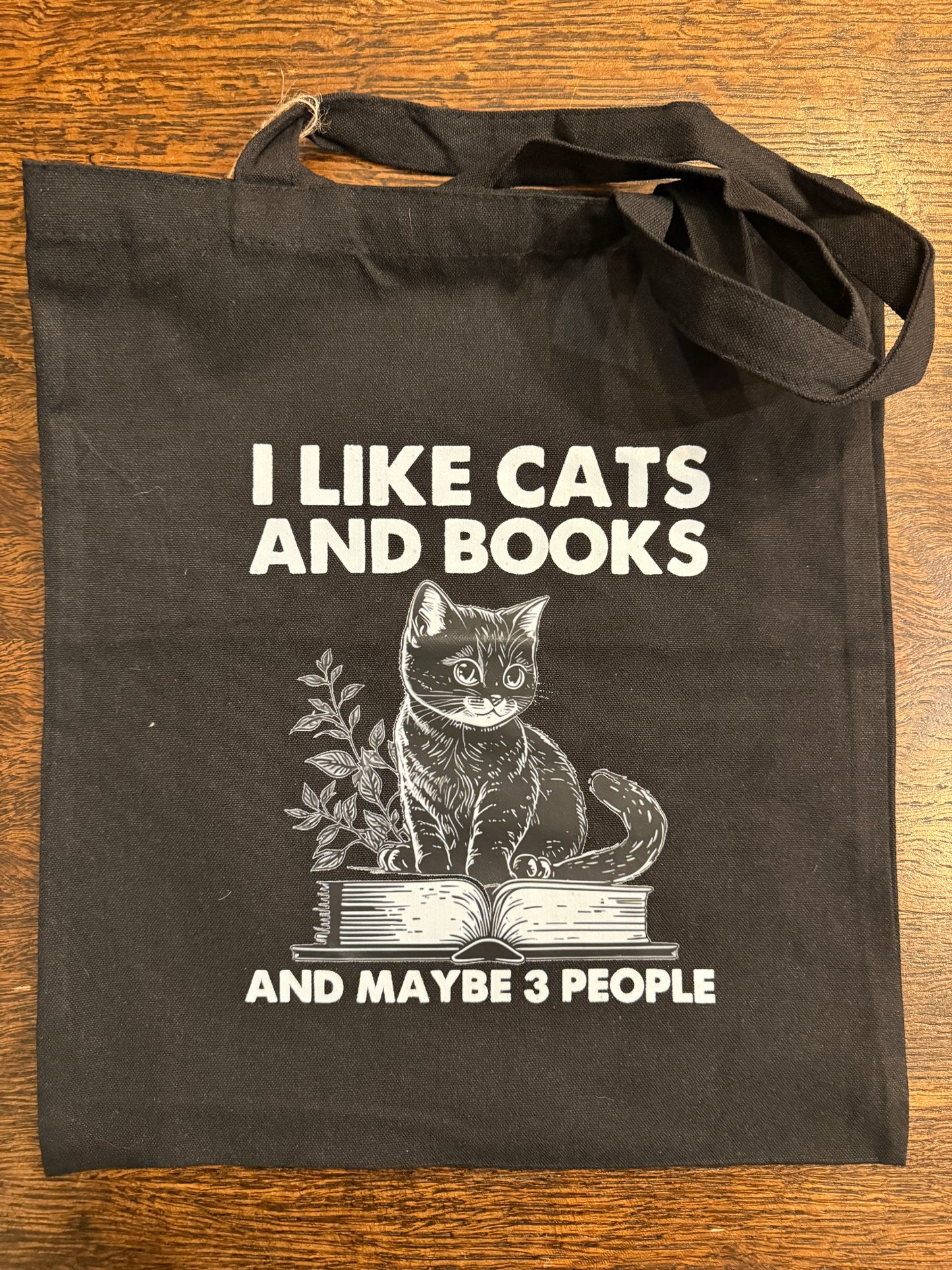 I Like Cats and Books Tote Bag