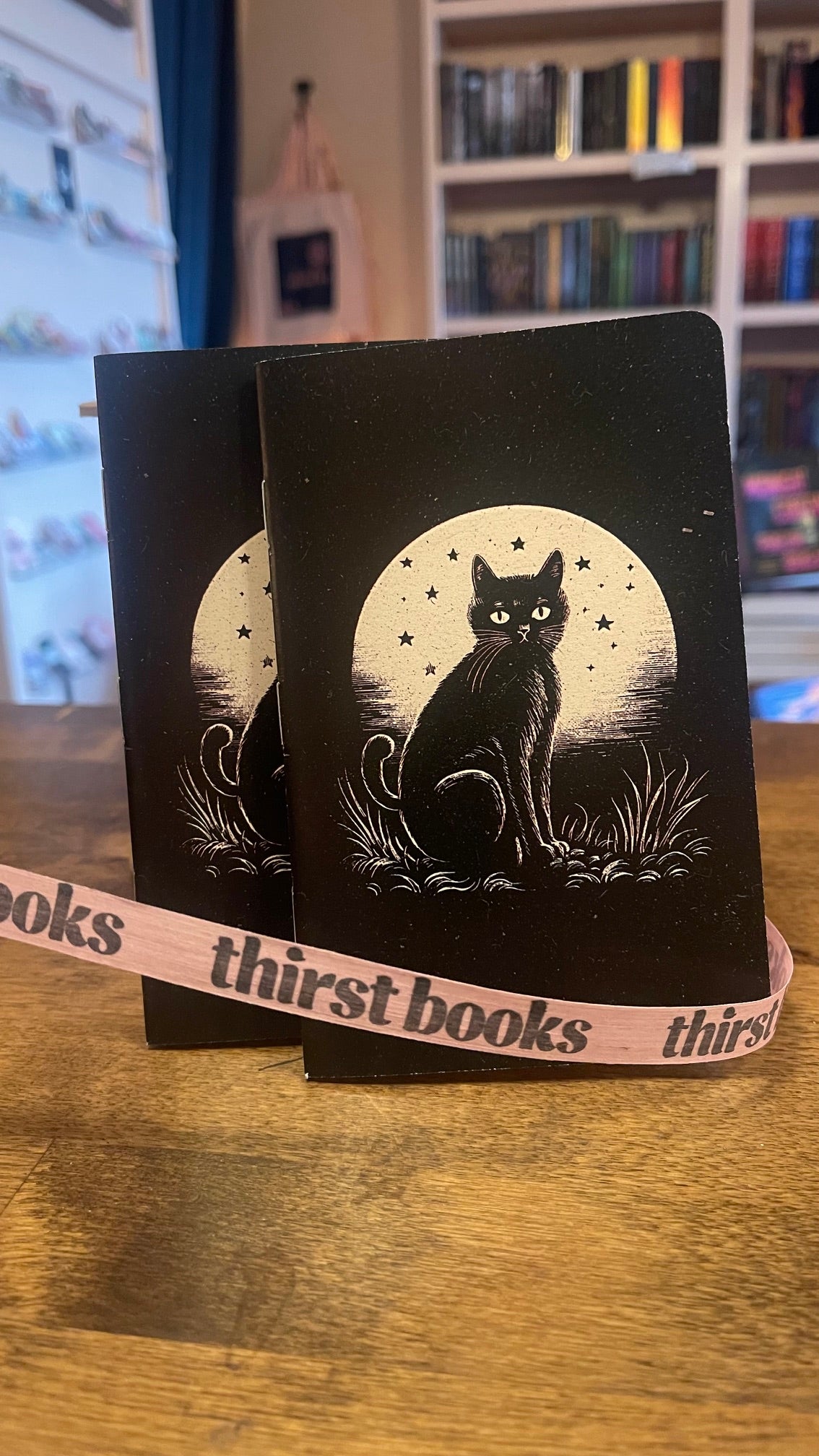 Black Cat Dual Mini Notebook