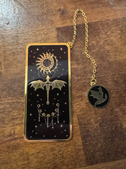 Fourth Wing Metal Bookmark