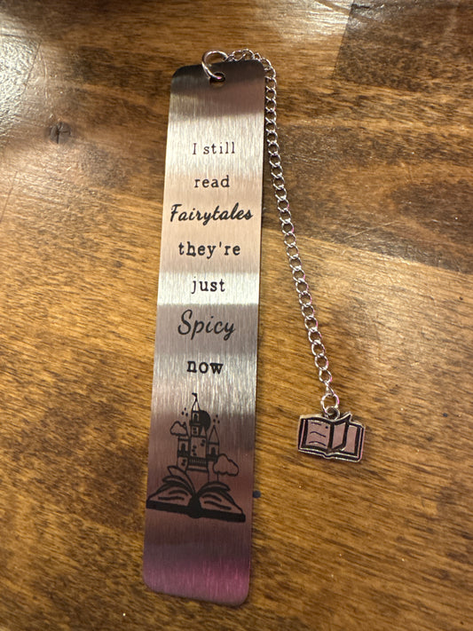 I still read Fairytales - Metal Bookmark