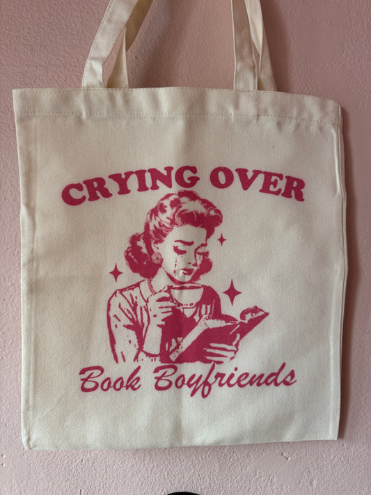 Crying Over Book Boyfriends - Tote Bag