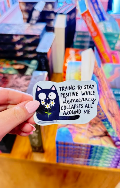 Trying to Stay Positive Cat