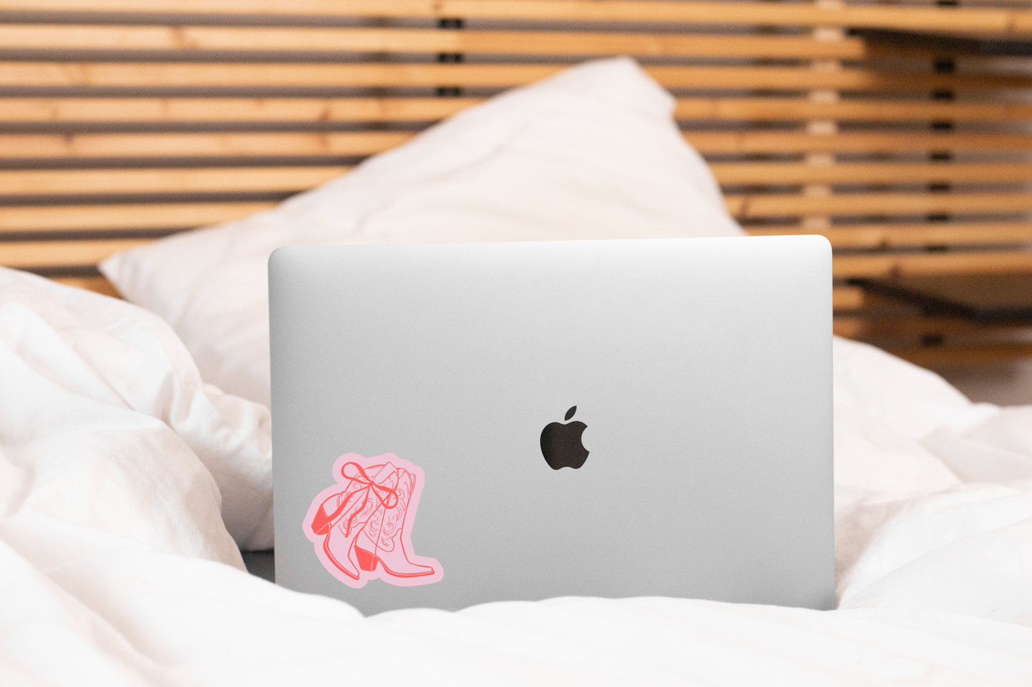 Pink Coquette Boots Sticker - cowgirl, west, girl, girly