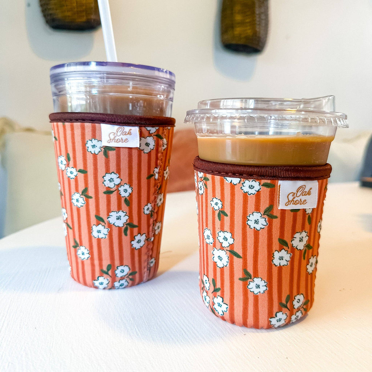 Autumn Blossom | Reusable Coffee Sleeve: Small (16-20oz)