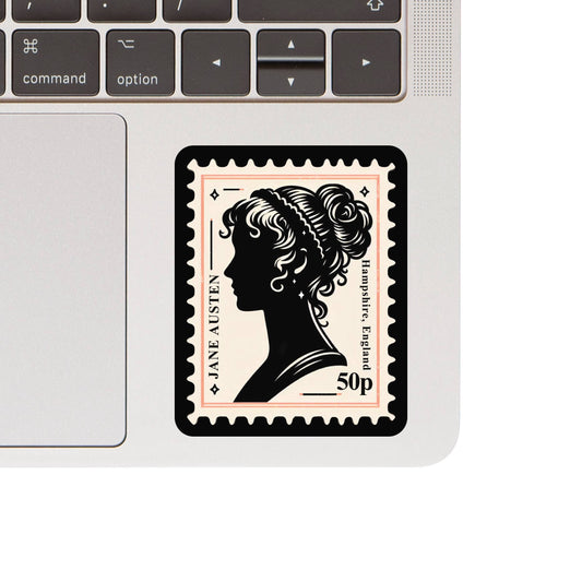 Jane Austen Feminist Book Read High Quality Vinyl Sticker