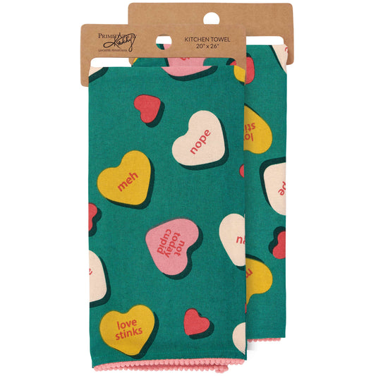 Anti Valentine Kitchen Towel