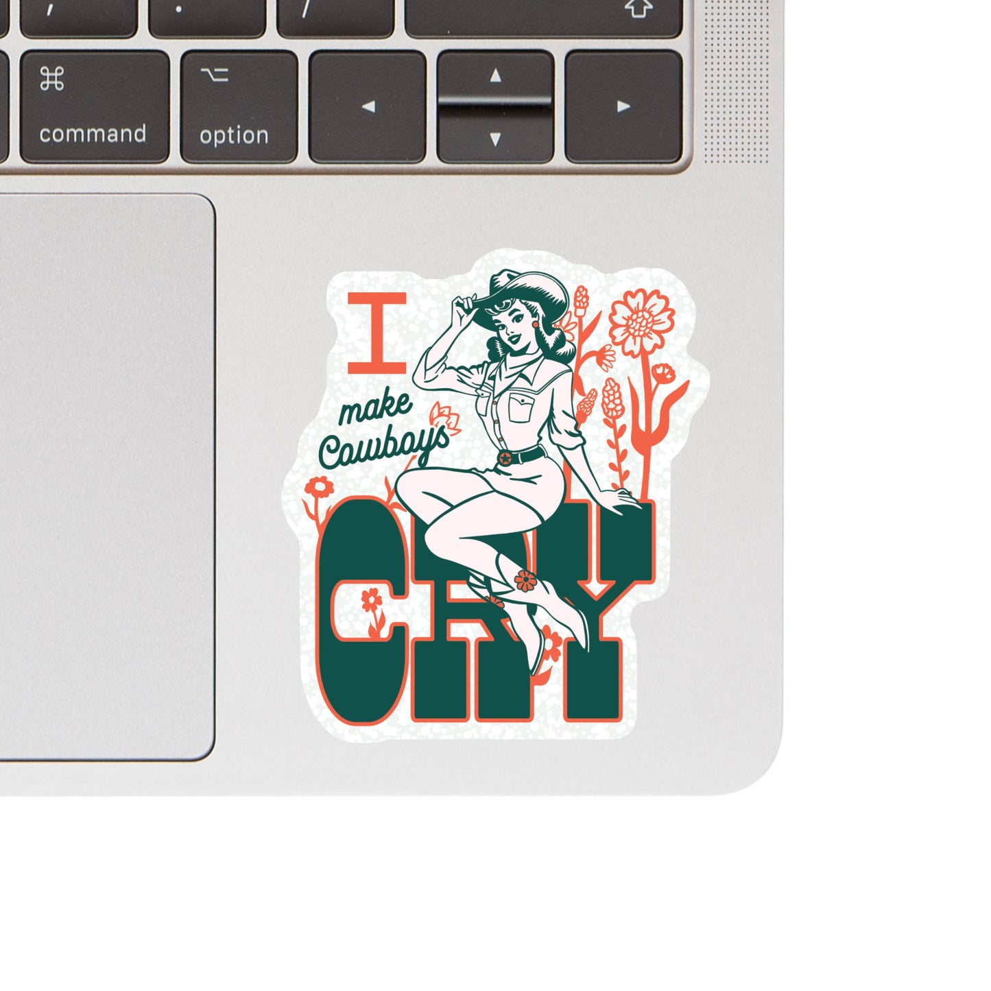 Make Cowboys Cry Vintage Cowgirl High Quality Vinyl Sticker
