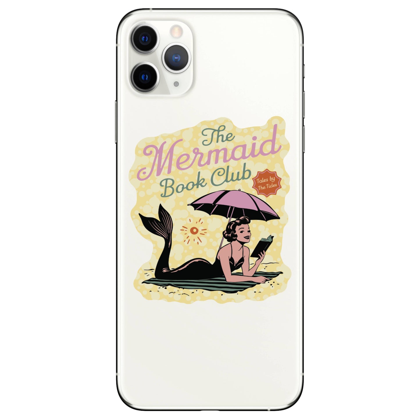 Mermaid Book Club Summertime High Quality Vinyl Sticker